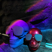 Wireless Bluetooth Skull Speaker Portablem Mini Larage Cool Stereo Sound Unique Enhanced Bass Speakers 5W Audio Music Player