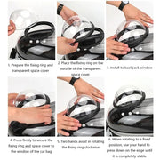 Transparent Space Capsule Breathable Portable Pet Carrier Backpack Carrying Bag for Dog Cat Puppy