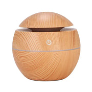 Mini Woodgrain Ultrasonic USB Essential Oil Diffuser Portable Desktop Aromatherapy Air Humidifier for Home Office Use