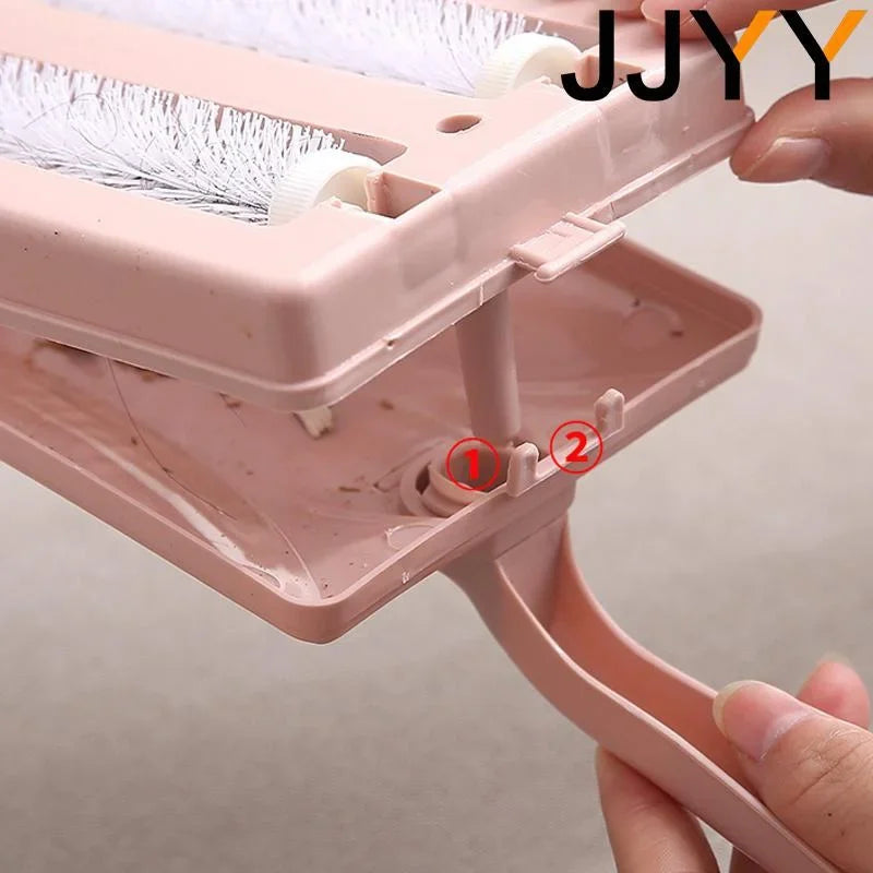 JJYY Handheld Carpet Sweeper Crumb Fur Brush Collector Roller Brush Home Pet Hair Remover Sofa Cleaning Dusting Brush