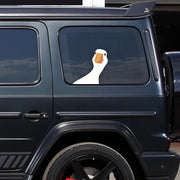 Rubber duck car window decal, view 2
