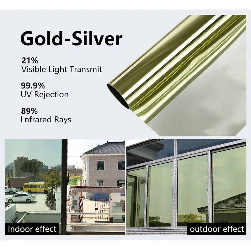 One-way mirror privacy window tint film, view 8