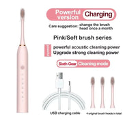 Six-Speed Automatic Electric Toothbrush Adult & Children's Universal Soft Bristle Charging Smart Toothbrush for All Ages