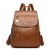 2024 New Women Leather Backpacks High Quality Female Vintage Backpack For Girls School Bag Travel Bagpack Ladies Back Pack