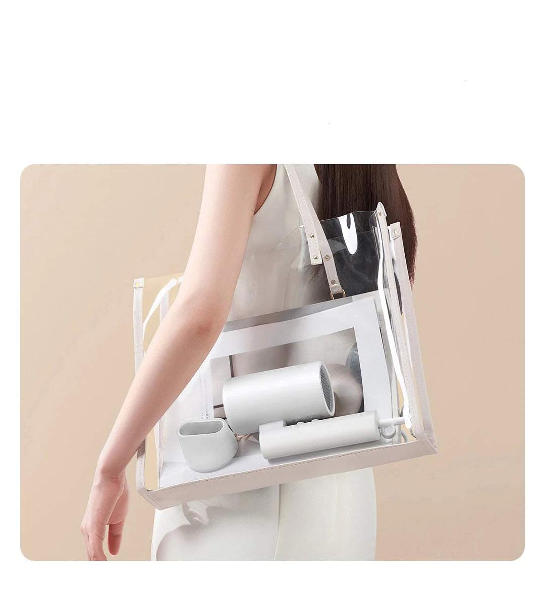 MIJIA Foldable Portable Hair Dryer H101,15m/s Airflow,50 million Negative Ion Dryers,4 Mode,1600W,220V CN Version With Adapter