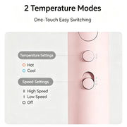 MIJIA Foldable Portable Hair Dryer H101,15m/s Airflow,50 million Negative Ion Dryers,4 Mode,1600W,220V CN Version With Adapter