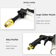 High Pressure Car Washing Water Gun Long Rod Nozzle Garden Hose Nozzle Multi-Function Watering Tool Powerful Car Cleaning Tool