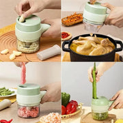 Wireless electric salad and veggie chopper, view 3