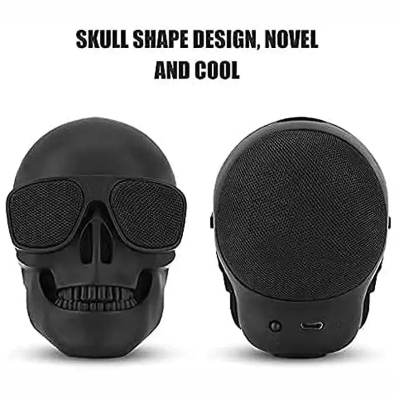 Wireless Bluetooth Skull Speaker Portablem Mini Larage Cool Stereo Sound Unique Enhanced Bass Speakers 5W Audio Music Player