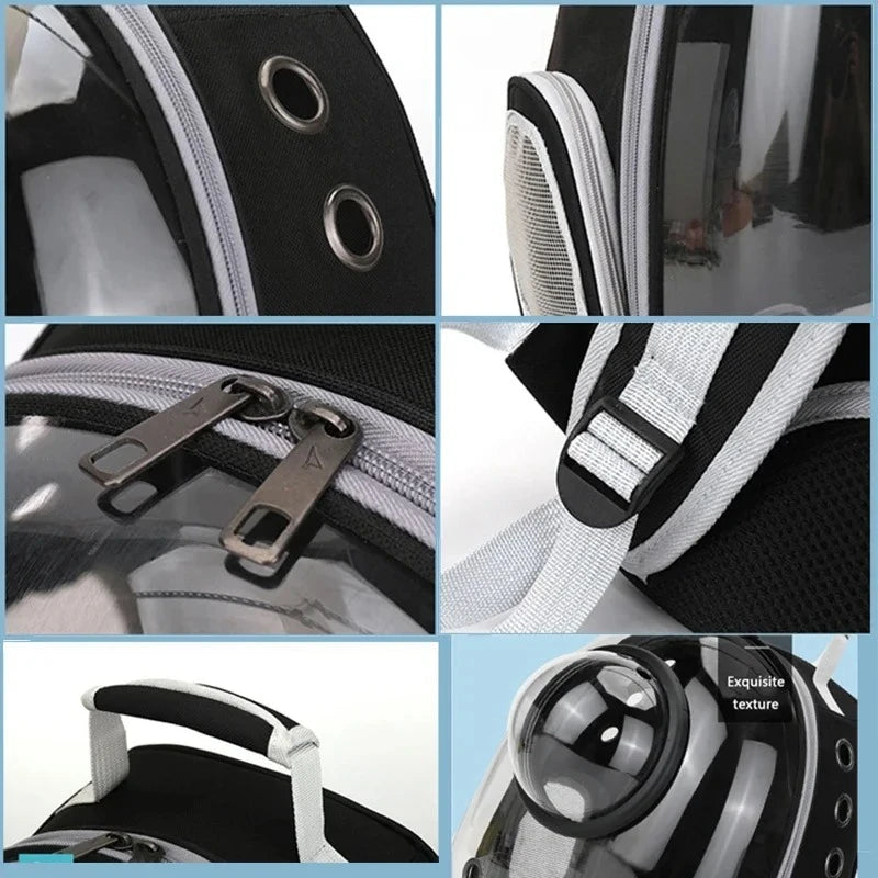 Transparent Space Capsule Breathable Portable Pet Carrier Backpack Carrying Bag for Dog Cat Puppy