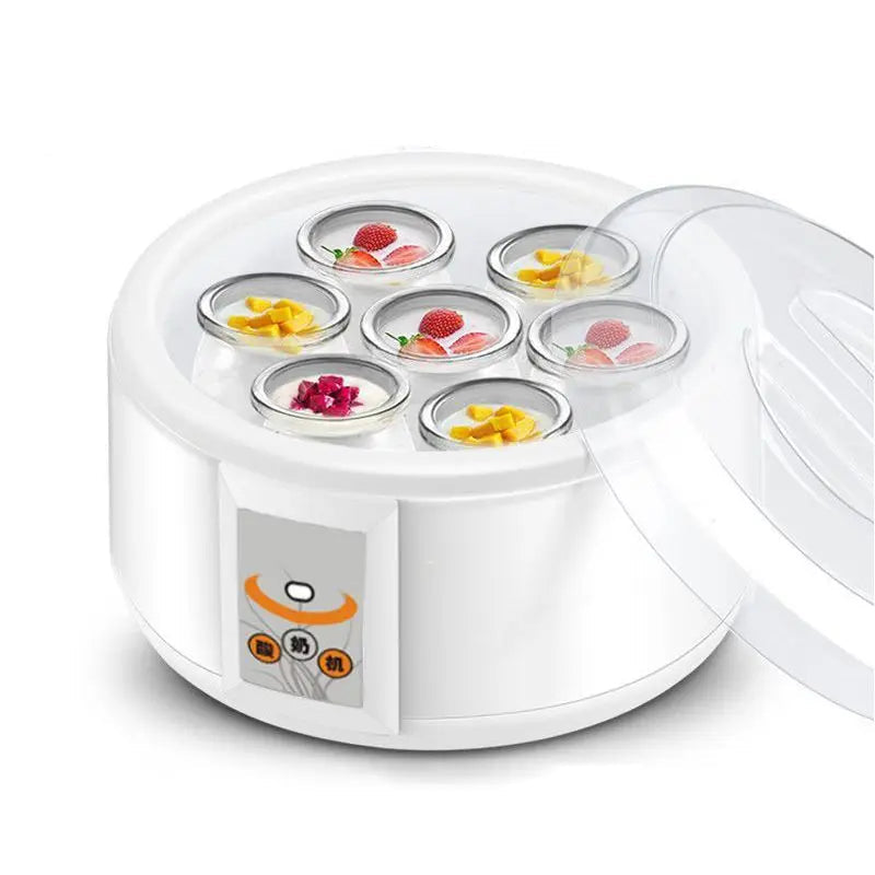 DMWD Fully Automatic Yogurt Maker 1.5L Stainless steel liner Thermostatic Rice wine Enzyme Natto Fermenter With Sealed glass cup