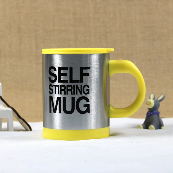 5 Colors Lazy Tazas Self Stirring Mug Coffee Cup Smart Stainless Steel Mugs Copos Inox Tea Cup