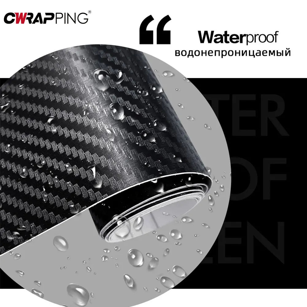 Carbon fiber vinyl wrap film for cars, view 3