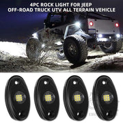 Underglow LED rock light kit for vehicles
