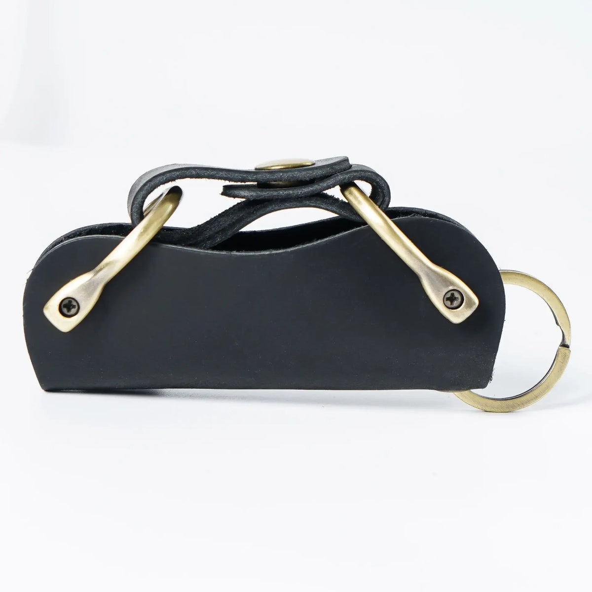 Leather Key Holder for Car Keys Keychain Mens Keys Organizer Pocket Compact Keychain Case & Cover EDC Smart Keyholder Keycase