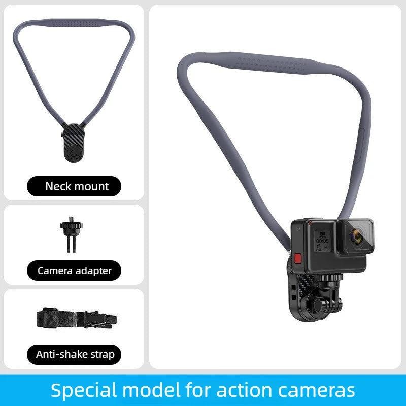 Silicone Magnetic Neck Halter Mobile Phone Holder for IPhone 16 15 14 13 for Huawei for Samsung FOR Xiaomi Selfie Stand Bracket