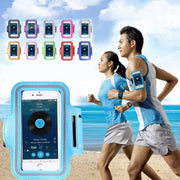 New Running Sports Phone Case Arm band For iPhone 15 14 Pro Max XR 6 7 8 Plus Samsung Note 20 10 S9 Maximum Capacity of 7 inches