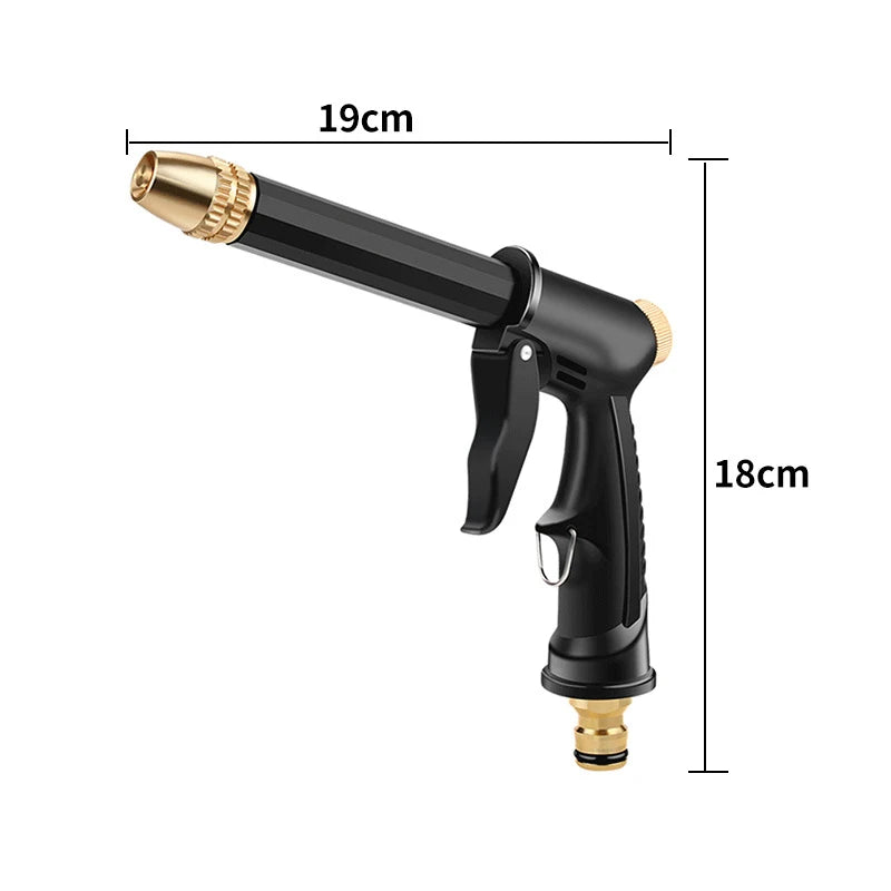 High-pressure garden hose jet nozzle spray gun, view 5