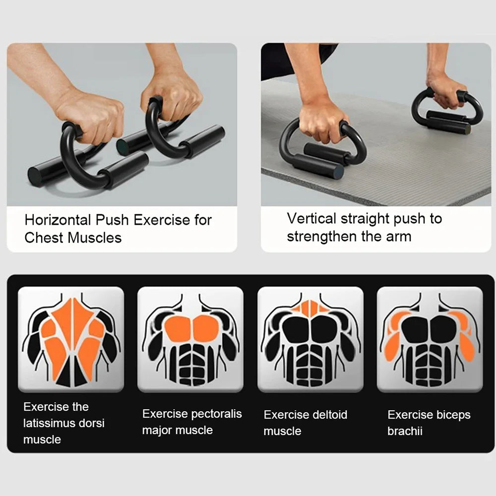 S-Shape Push-Up Training Handles - view 5