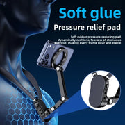 Silicone Magnetic Neck Halter Mobile Phone Holder for IPhone 16 15 14 13 for Huawei for Samsung FOR Xiaomi Selfie Stand Bracket