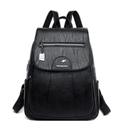 2024 New Women Leather Backpacks High Quality Female Vintage Backpack For Girls School Bag Travel Bagpack Ladies Back Pack
