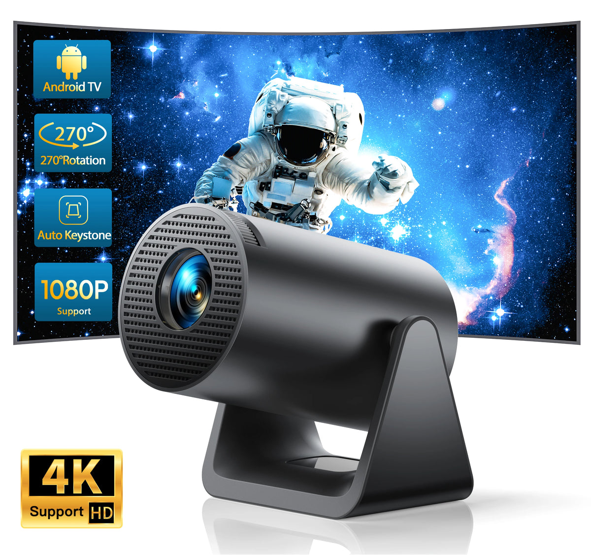 Wimius Portable Smart Projector - view 2