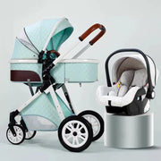 Multi-functional Baby Stroller 3 in1,Portable Baby Carriage,Fold Pram,High Landscape Stroller,Newborn stroller With Car-Seat