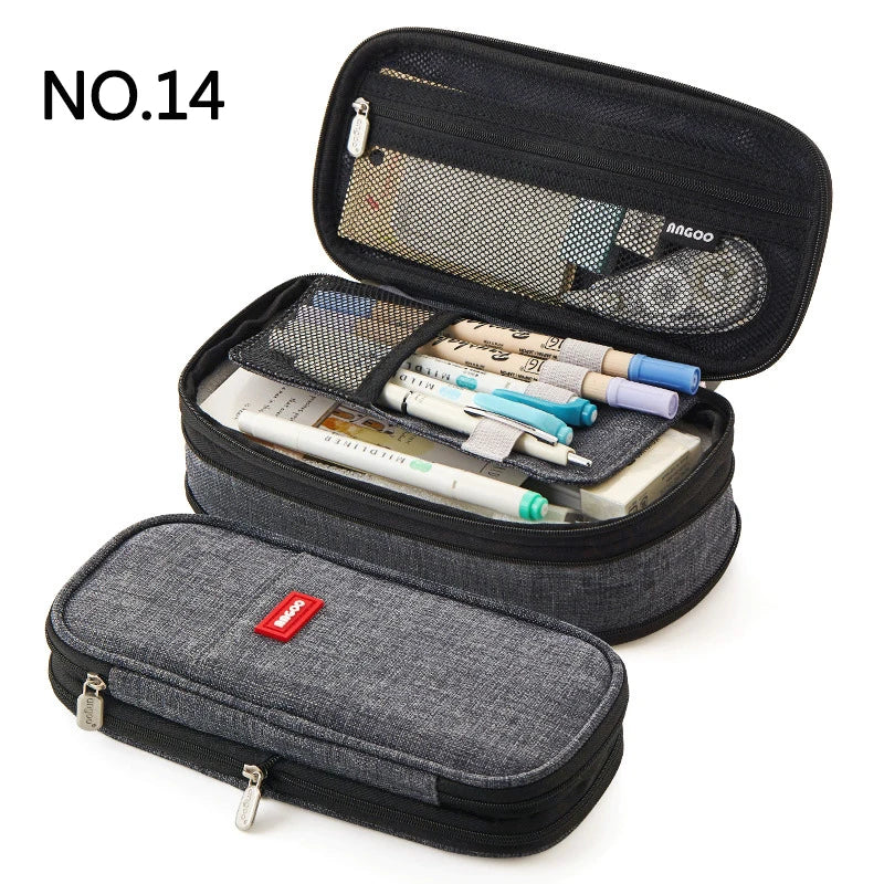 Creative Pencil Case Large Capacity Double Layers CPC Certification Safe Material School case Pouch Stationery for Girls