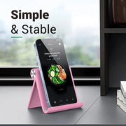 Adjustable Phone Holder Stand Portable Foldable Desktop Phone Support  Universal Cell Phone Stand for iPhone, Samsung