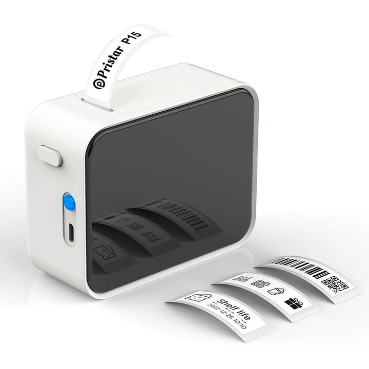 Wireless Bluetooth Label Printer Portable Thermal Printer Marklife P15 Inkless Labeling Machine Mini Label Maker P15 Sticker