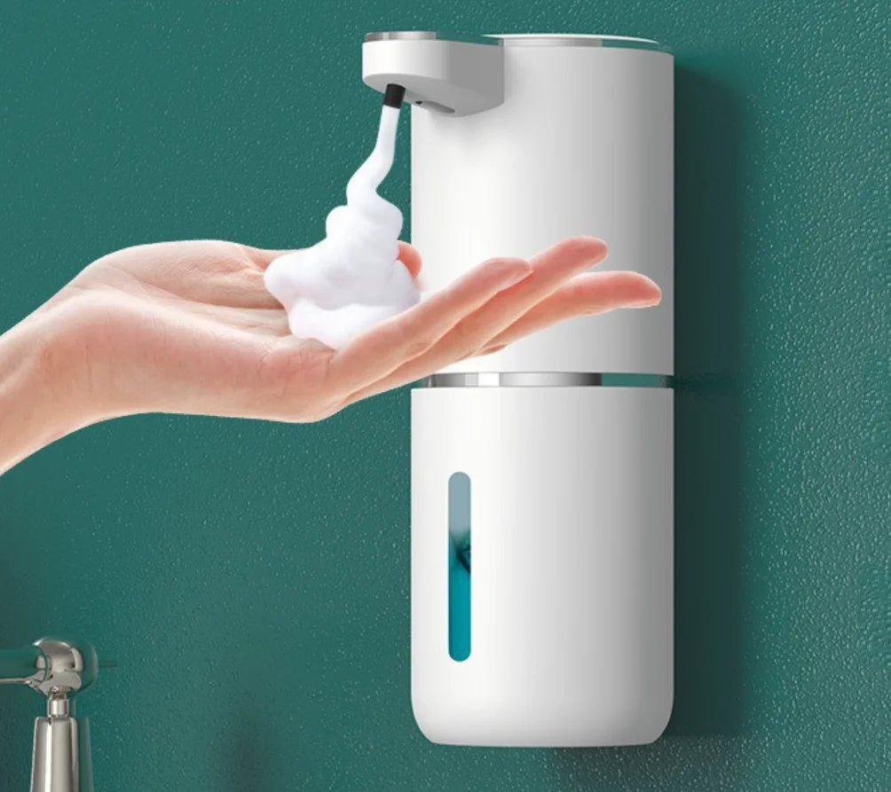 Intelligent Sensor Multi-Speed Contact-Free Wall-Mounted Vertical Hand Sanitizer Bubble Machine Rechargeable Soap Dispenser