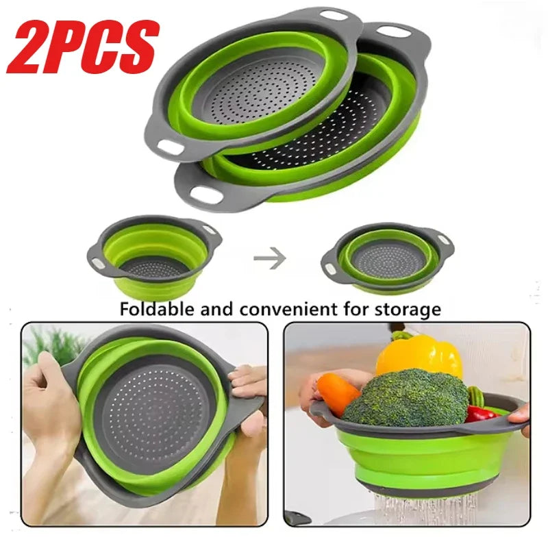Folding Silicone Drainer Baskets - view 3