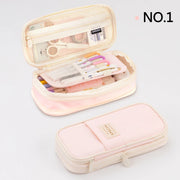Creative Pencil Case Large Capacity Double Layers CPC Certification Safe Material School case Pouch Stationery for Girls