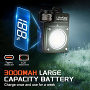 LiitoKala New Keychain Light 120-3500LM Rechargeable Flashlight Multifunctional Portable 3000mAh Battery Work Light