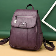 2024 New Women Leather Backpacks High Quality Female Vintage Backpack For Girls School Bag Travel Bagpack Ladies Back Pack