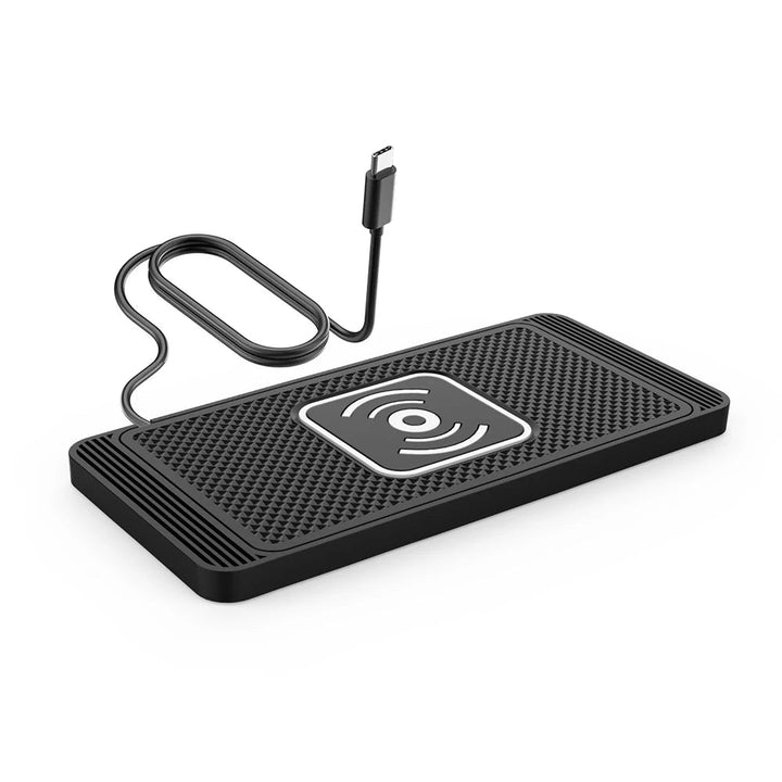 Car Wireless Charger for Iphone 16 15 15 Pro Max 14 13 12 X Samsung S24 S23 Wireless Car Charger Silicone Pad Stand Fast Charger