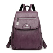 2024 New Women Leather Backpacks High Quality Female Vintage Backpack For Girls School Bag Travel Bagpack Ladies Back Pack