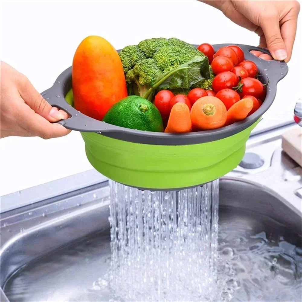 Folding Silicone Drainer Baskets