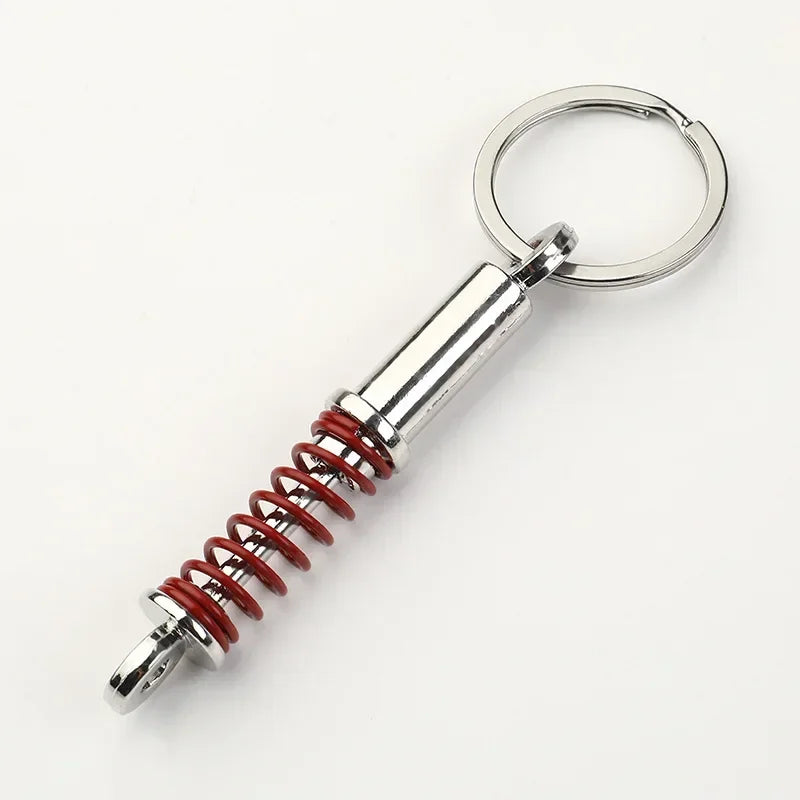 Creative Gear Head Keychain Speed Gearbox Keyring for Car Key Turbo Hub Brake Disc Pendant Shock Absorber Keys Holder Chain Ring