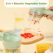 Wireless electric salad and veggie chopper, view 2