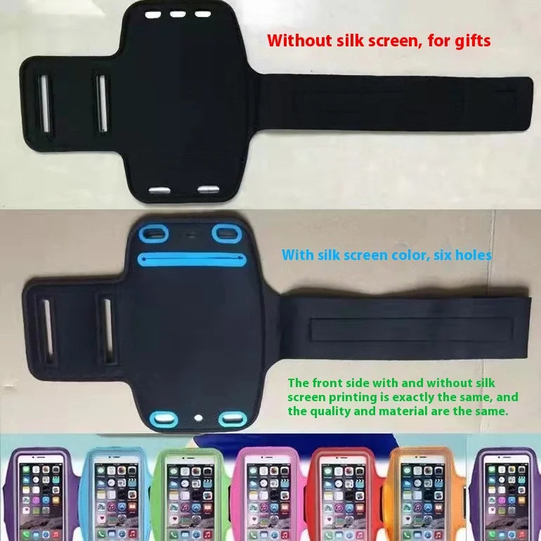 New Running Sports Phone Case Arm band For iPhone 15 14 Pro Max XR 6 7 8 Plus Samsung Note 20 10 S9 Maximum Capacity of 7 inches