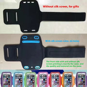 New Running Sports Phone Case Arm band For iPhone 15 14 Pro Max XR 6 7 8 Plus Samsung Note 20 10 S9 Maximum Capacity of 7 inches