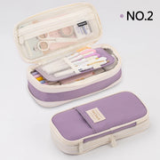 Creative Pencil Case Large Capacity Double Layers CPC Certification Safe Material School case Pouch Stationery for Girls