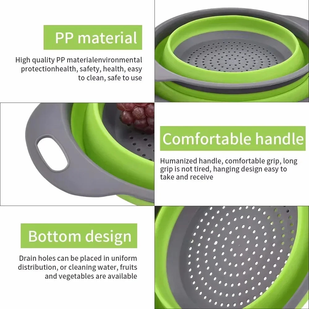 Folding Silicone Drainer Baskets - view 5