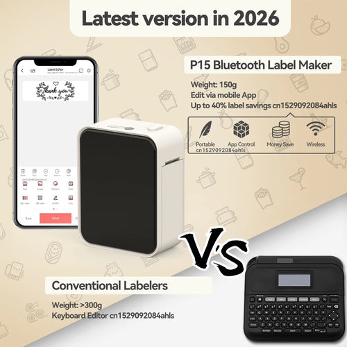 Bluetooth Thermal Label Printer - view 2