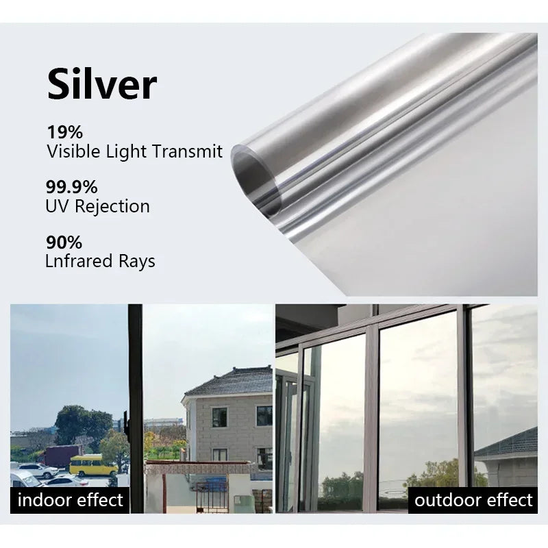 One-way mirror privacy window tint film, view 13