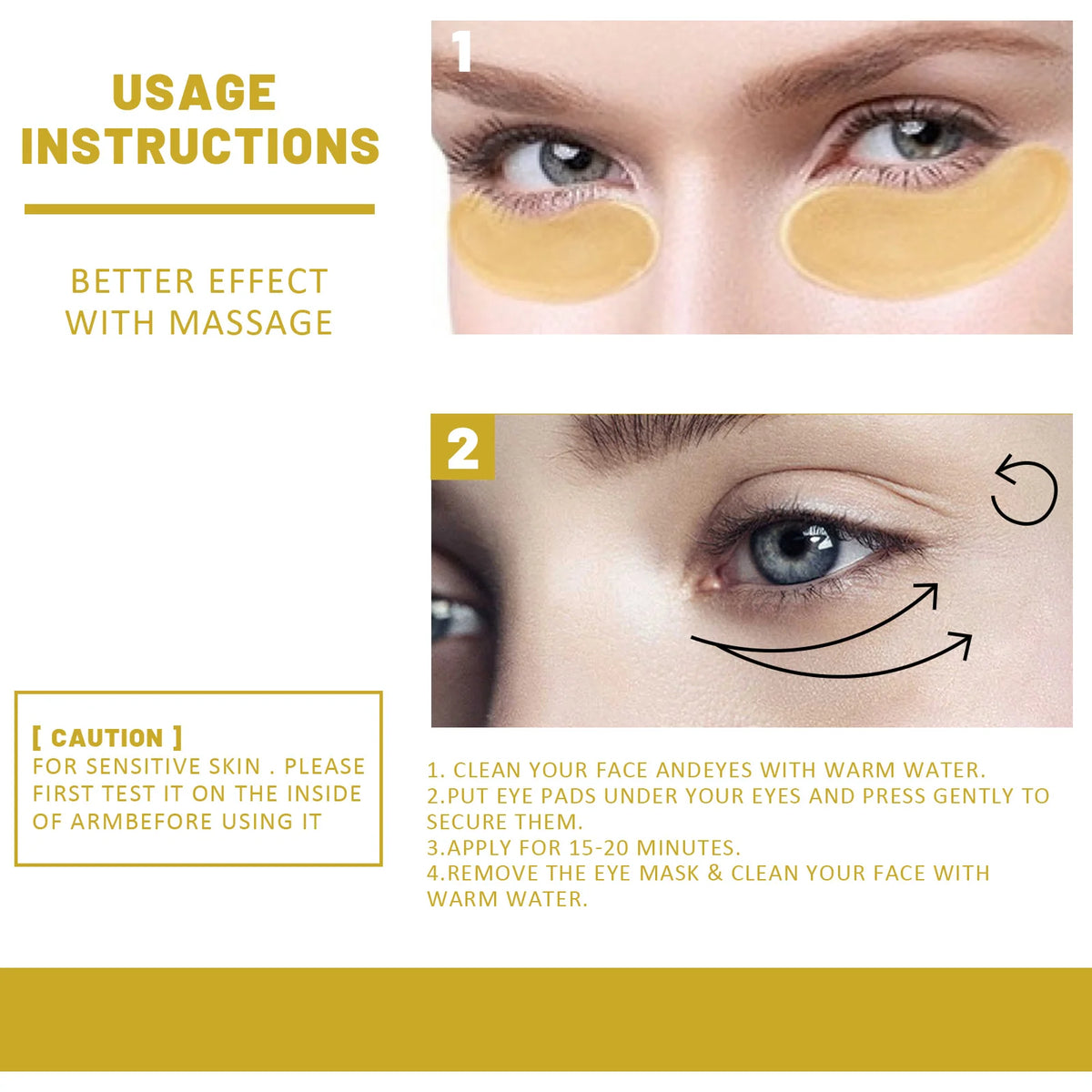 Gold Collagen Eye Patches - view 5