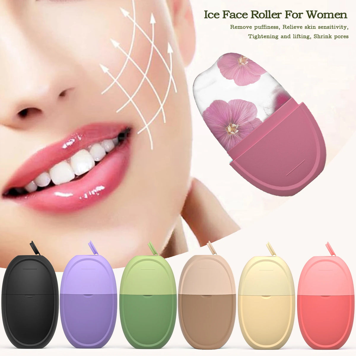 Ice Roller for Face and Eye Facial Beauty Ice Roller Skin Care Tools Ice Facial Cube Gua Sha Beauty SPA SkinCare Face Massager